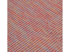 Alfombra De Salón-Alfombra de exterior de tejido plano 120x170 cm ES17541 Rojo