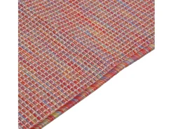 Alfombra De Salón-Alfombra de exterior de tejido plano 120x170 cm ES17541 Rojo