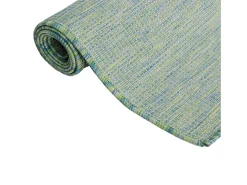 Alfombra de exterior de tejido plano turquesa 200x280 cm ES95634 Azul Clearance