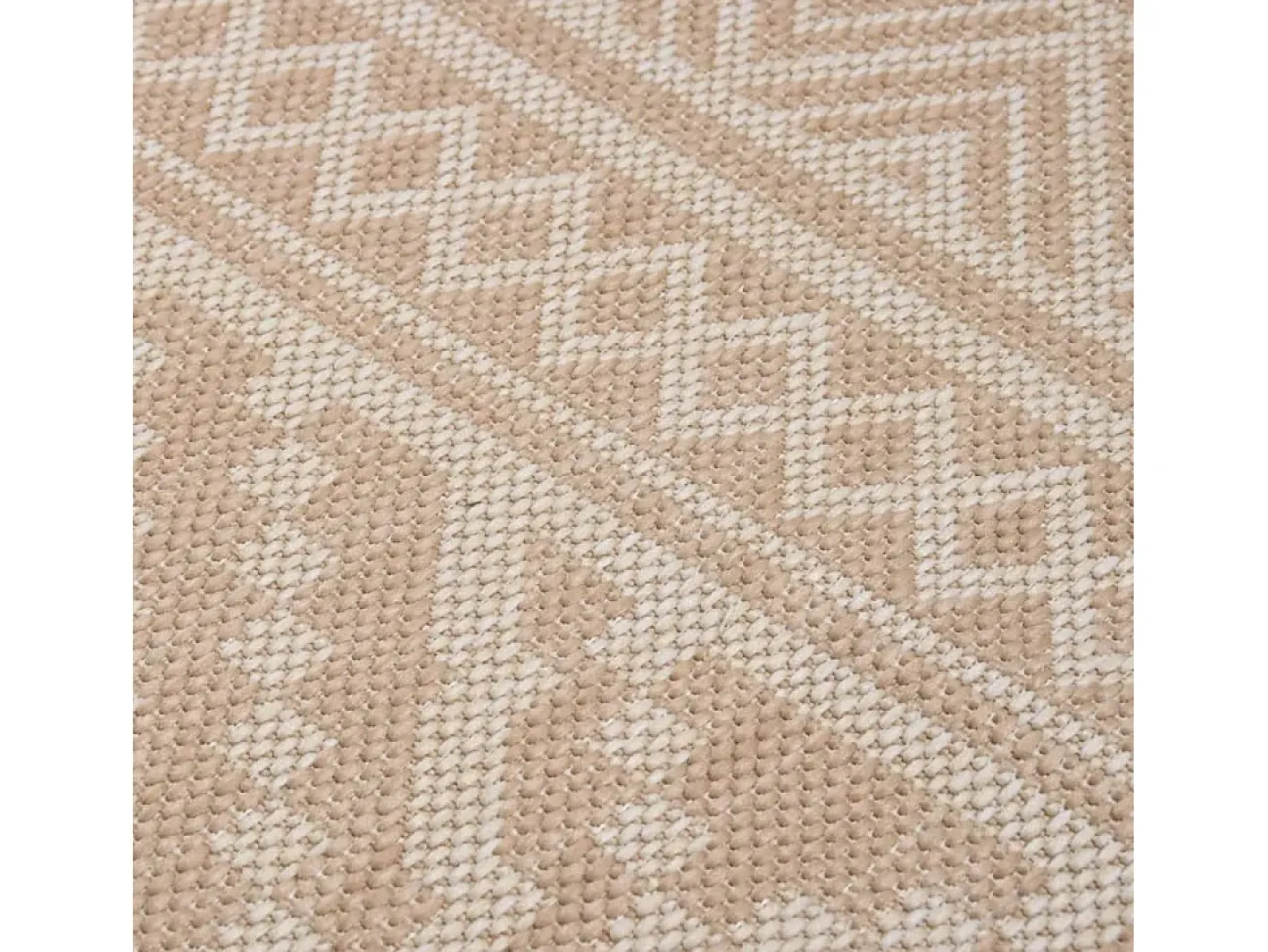 Clicnbuy Alfombra De Exterior-Alfombra de exterior de tejido plano rayas marrones 200x280 cm Marru00f3n