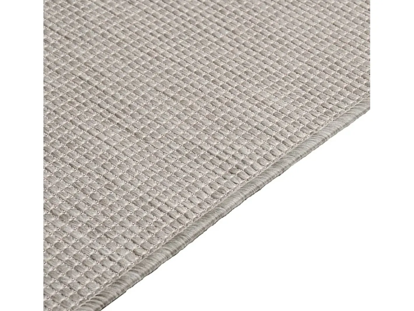 Alfombra de exterior de tejido plano 120x170 cm Taupe Gris Discount