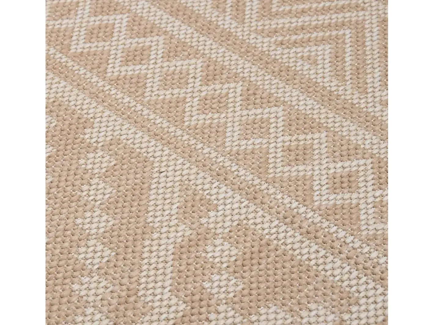 Alfombra De Cocina-Alfombra de exterior de tejido plano 160x230 cm Rayas marrones Marru00f3n