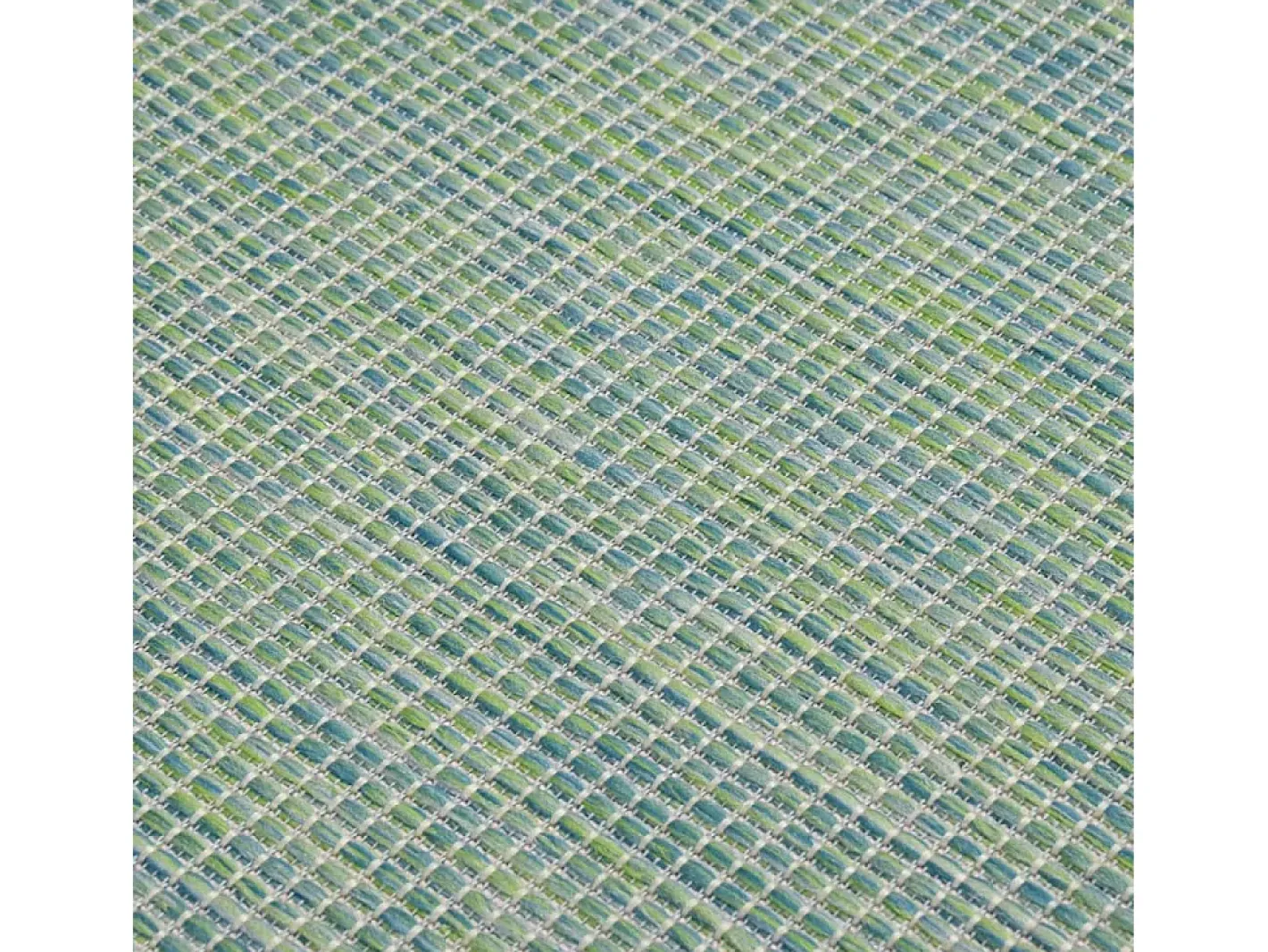 Alfombra De Salón-Alfombra de exterior de tejido plano turquesa 140x200 cm ES697827 Azul