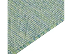 Alfombra De Salón-Alfombra de exterior de tejido plano turquesa 140x200 cm ES697827 Azul