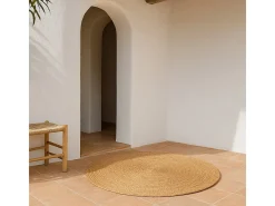 Alfombra de fibra natural bali bulrush 100 CM Marru00f3n Best