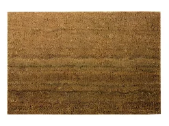 Felpudo-Alfombra de fibras de coco naturales 40x60 cm con suela de PVC Marru00f3n