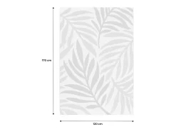 Online Sweeek Alfombra de interior/exterior, estampado beige y mostaza, poliéster Crema
