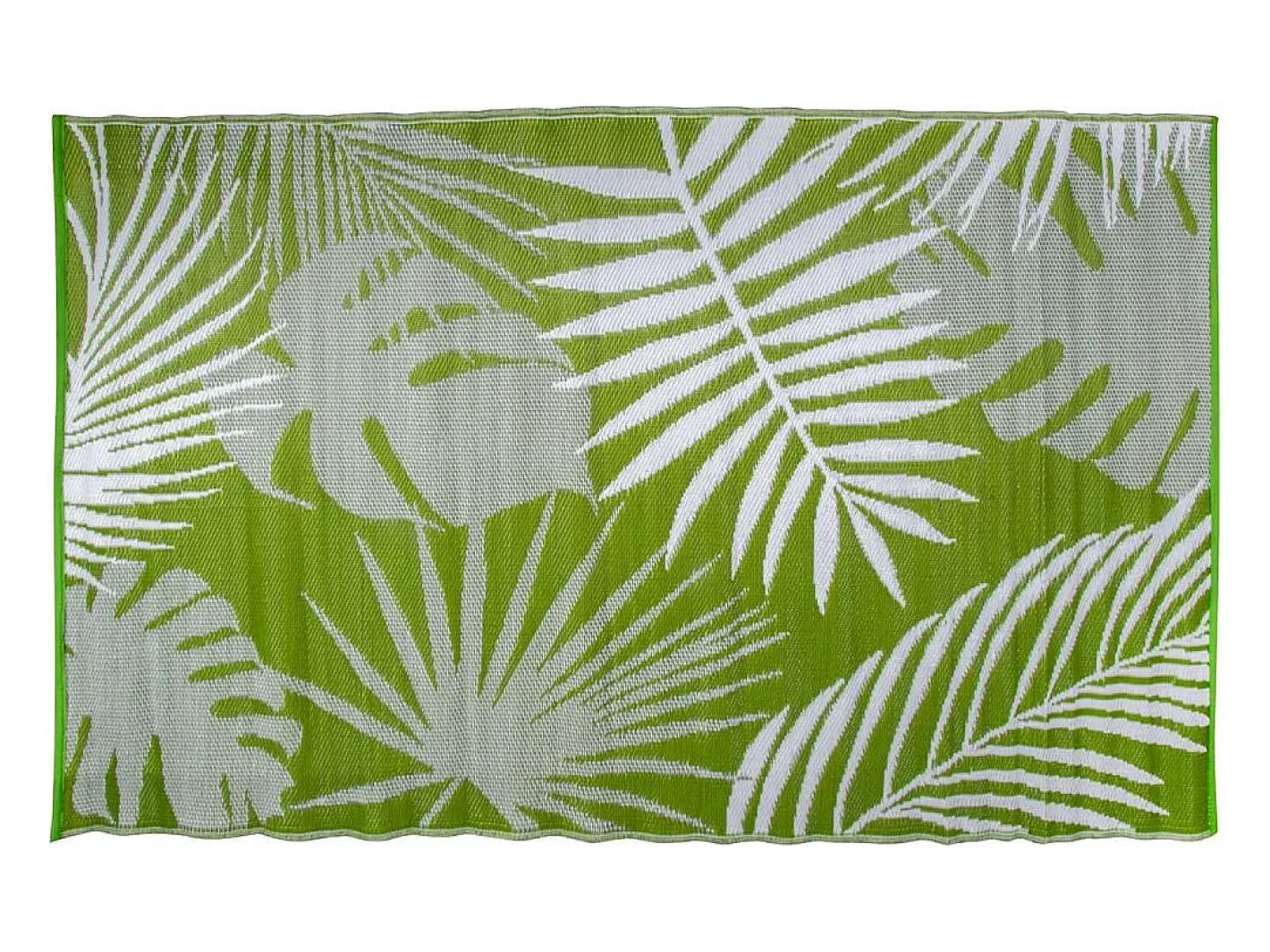 ESSCHERT DESIGN Alfombra de jardín de polipropileno con hojas de selva Verde Discount