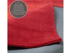 Alfombra De Salón-Alfombra de lana con degradado de color 70x140 cm Wool Comfort Rojo