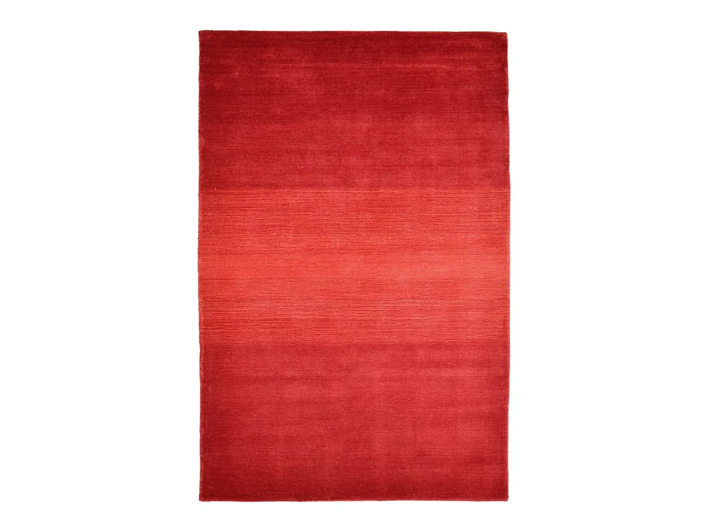 Alfombra De Salón-Alfombra de lana con degradado de color 70x140 cm Wool Comfort Rojo