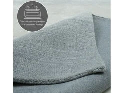 Alfombra de lana con degradado de color 60x90 cm Wool Comfort Gris