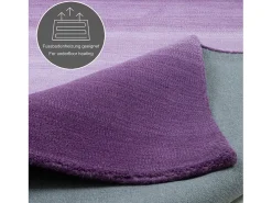 Alfombra de lana con degradado de color 90x160 cm Morado Wool Comfort Violeta Online