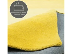 Alfombra De Salón-Alfombra de lana con degradado de color 70x140 cm Wool Comfort Amarillo