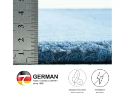 Alfombra De Salón-Alfombra de lana con degradado de color 70x140 cm Wool Comfort Azul
