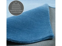 Alfombra de lana con degradado de color 60x90 cm Wool Comfort Azul Best