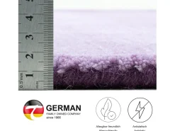 Alfombra De Salón-Alfombra de lana con degradado de color 70x140 cm Morado Wool Comfort Violeta