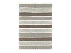 New Alfombra de lana de estilo escandinavo 65x130 cm Gris natural Trondheim Beige