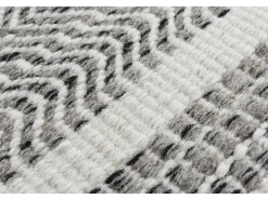 Alfombra De Salón-Alfombra de lana de estilo escandinavo 80x180 cm Gris natural Trondheim Beige