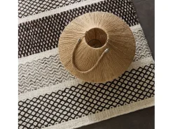 Alfombra de lana de estilo escandinavo 130x190 cm Gris natural Trondheim Beige New