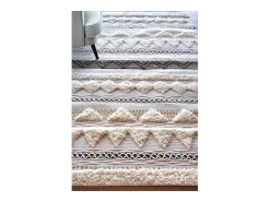 Hot The Rug Republic Alfombra de lana Lenity 180 x 120 cm Beige