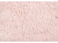 Alfombra de lana natural tejida a mano 80x160 cm Fluffy Rosa
