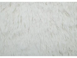 Alfombra de lana natural tejida a mano 180x250 cm Fluffy Blanco