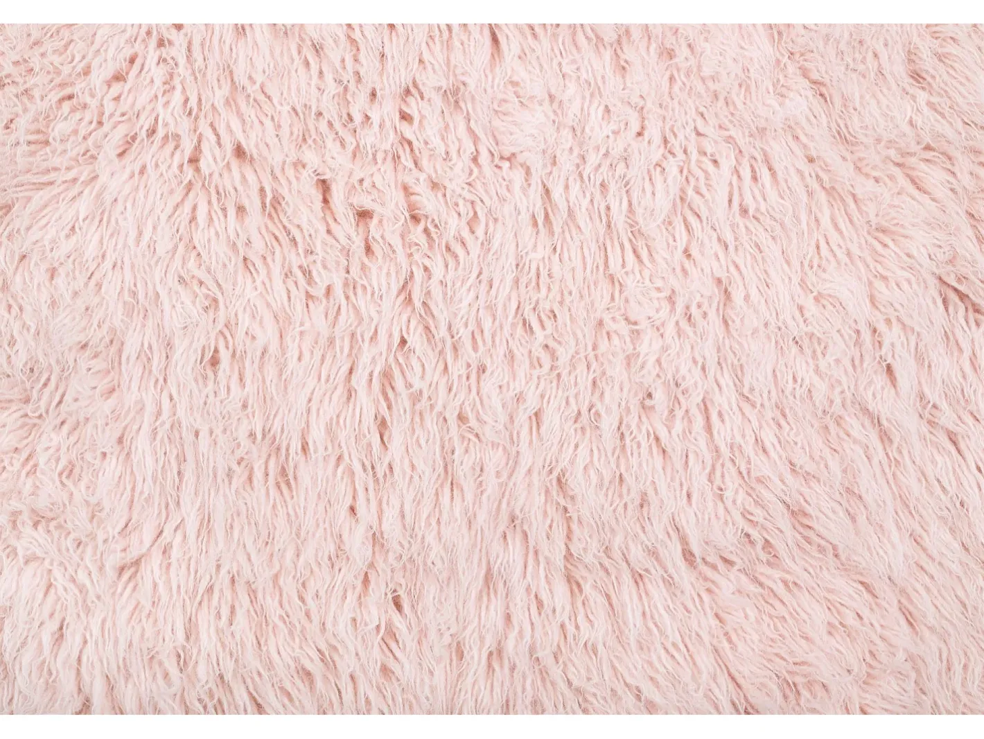 Sale Alfombra de lana natural tejida a mano 180x250 cm Fluffy Rosa