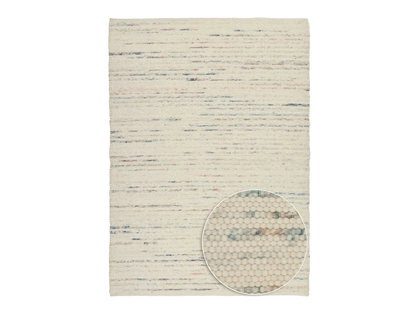 Alfombra de lana reversible tejida a mano 40x60 cm Colorido Alpen Multicolor Best