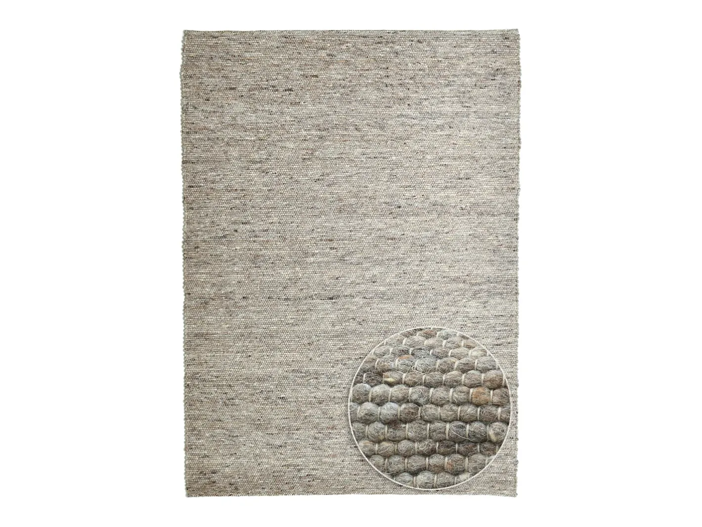 Discount Alfombra de lana reversible tejida a mano 120x180 cm Marrón Multi Alpen Marru00f3n
