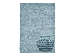 New Alfombra de lana reversible tejida a mano 190x290 cm Alpen Azul