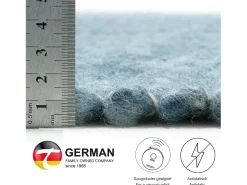 New Alfombra de lana reversible tejida a mano 190x290 cm Alpen Azul