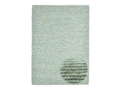 Alfombra De Salón-Alfombra de lana reversible tejida a mano 70x140 cm Alpen Verde
