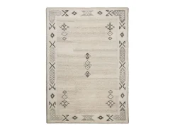 Alfombra de lana tejida a mano al estilo bereber 160x230 cm Melange Royal Berber Color natural oscuro Hot