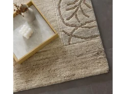 Alfombra de lana tejida a mano 120x180 cm Gris natural Nakarta Beige Online
