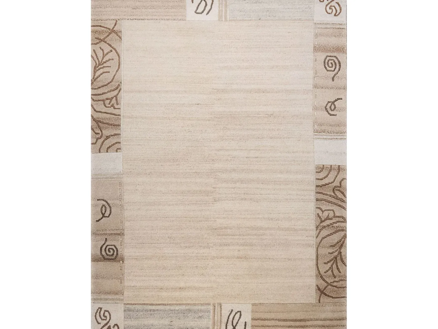 Alfombra de lana tejida a mano 120x180 cm Gris natural Nakarta Beige Online