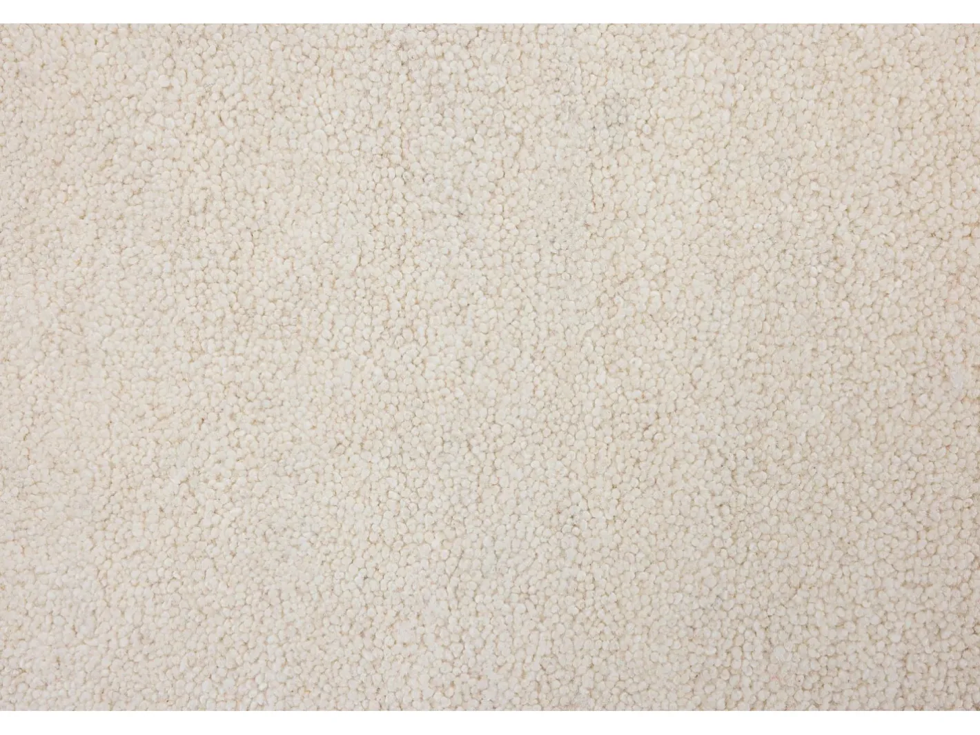 Clearance Alfombra de lana tejida a mano al estilo bereber 140x200 cm Lana Blanca Royal Berber Crema