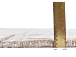Alfombra De Salón-Alfombra de lana tejida a mano 170x240 cm natural Nakarta Beige
