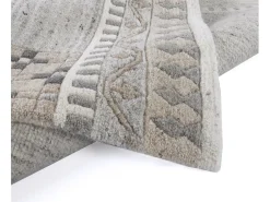 Alfombra de lana tejida a mano 250x350 cm Gris natural Nakarta Beige