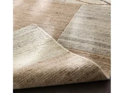 Alfombra de lana tejida a mano 190x290 cm Gris natural Nakarta Beige