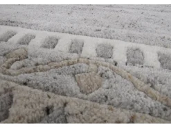 Alfombra De Salón-Alfombra de lana tejida a mano 170x240 cm Gris natural Nakarta Beige