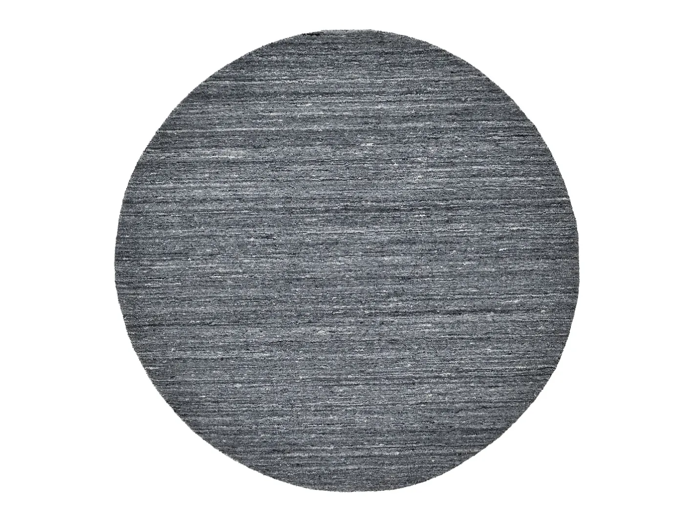 Clearance Alfombra de lana UNI tejida a mano 150x150 cm Antracita Pure Gris antracita