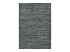 Alfombra De Salón-Alfombra de lana UNI tejida a mano 40x60 cm Antracita Pure Gris antracita