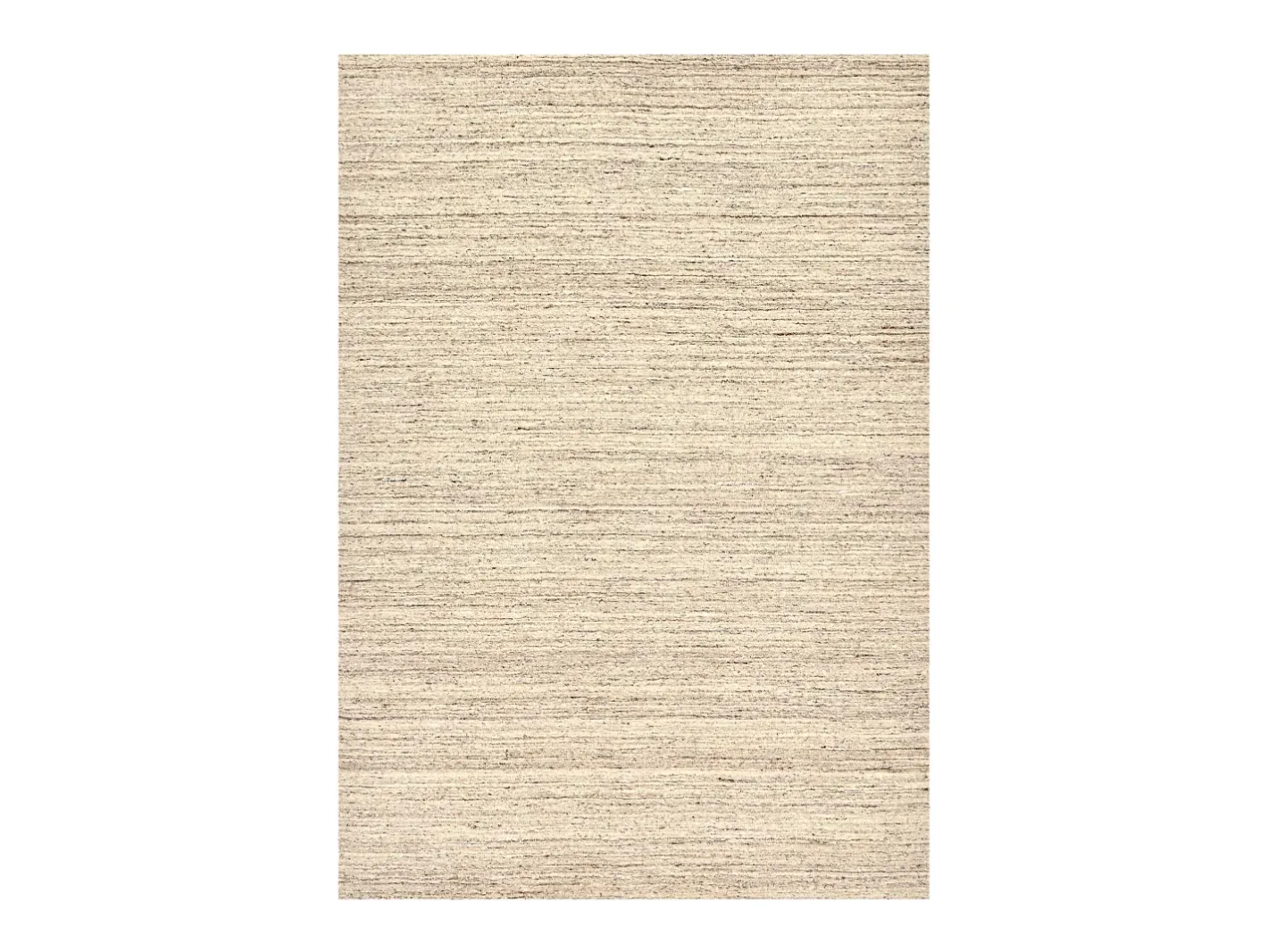 Alfombra De Salón-Alfombra de lana UNI tejida a mano 40x60 cm natural Pure Beige
