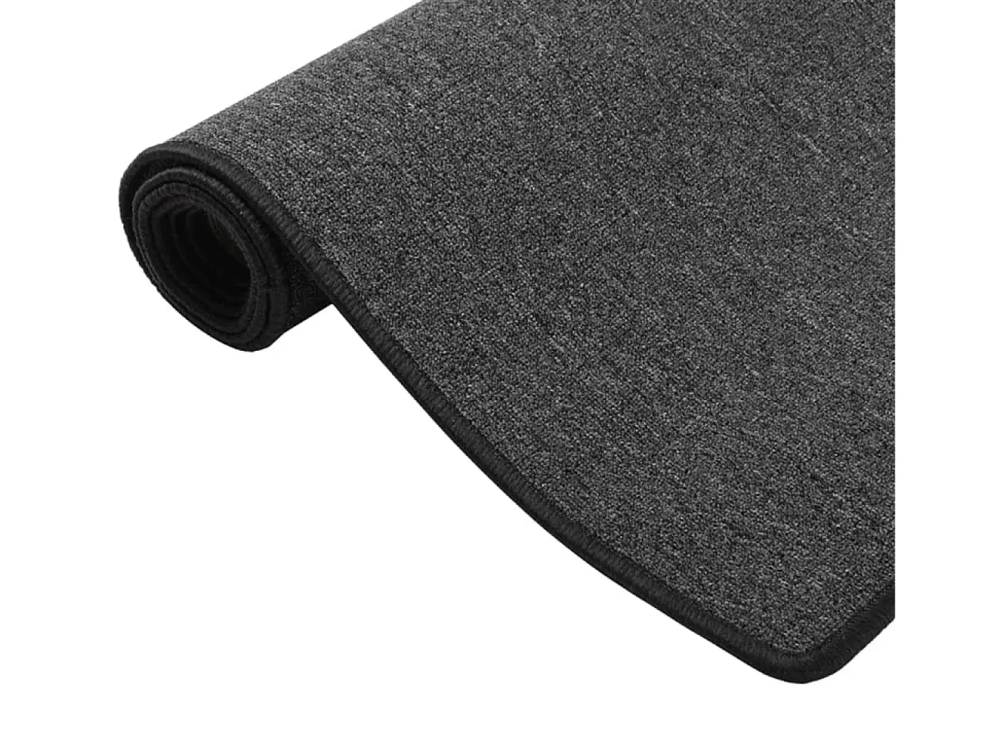 New Alfombra de pasillo antracita 50x150 cm Gris