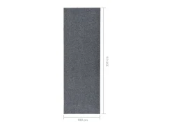 Clicnbuy Alfombra De Cocina-Alfombra de pasillo atrapa suciedad 100x350 cm Gris