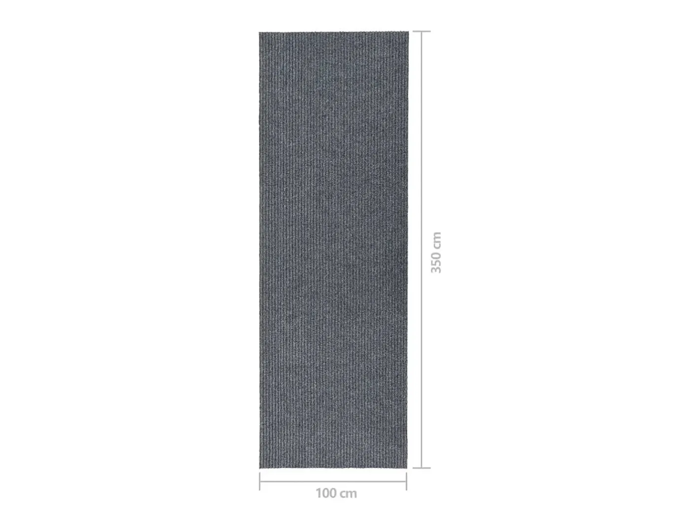 Clicnbuy Alfombra De Cocina-Alfombra de pasillo atrapa suciedad 100x350 cm Gris