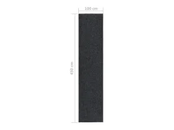 Clicnbuy Alfombra de pasillo atrapa suciedad 100x450 cm Gris antracita