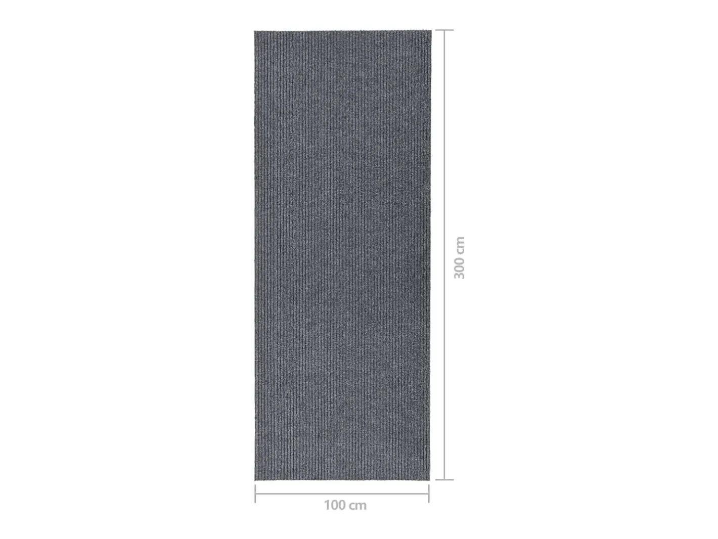 Clicnbuy Alfombra de pasillo atrapa suciedad 100x300 cm Gris Online