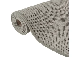 Clicnbuy Alfombra de pasillo con aspecto de sisal plateada 80x300 cm Plateado