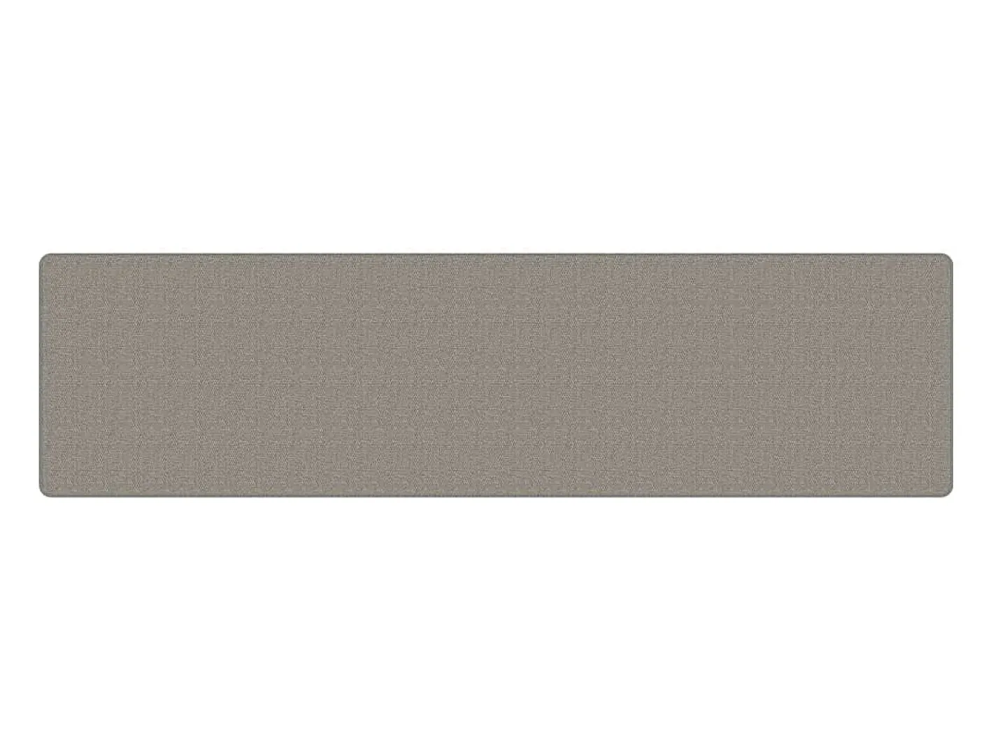 Clicnbuy Alfombra de pasillo con aspecto de sisal plateada 80x300 cm Plateado